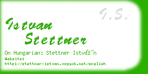 istvan stettner business card